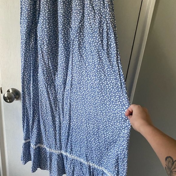 NWT Blue & White Summer Maxi Dress XS/S -FREE Shipping - Picture 7 of 8